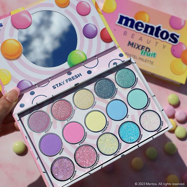 Rude Mentos Gemischte Frucht Pastellpalette