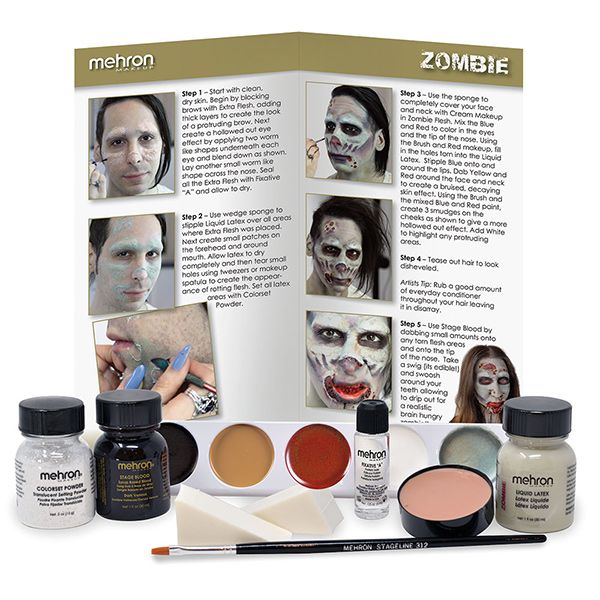 Mehron Zombie Premium Makeup Kit