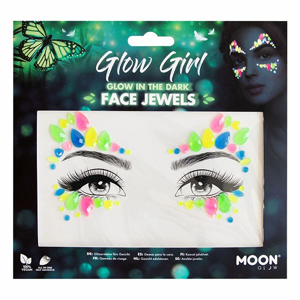 Gesichtsjuwelen Glow In The Dark Glow Girl