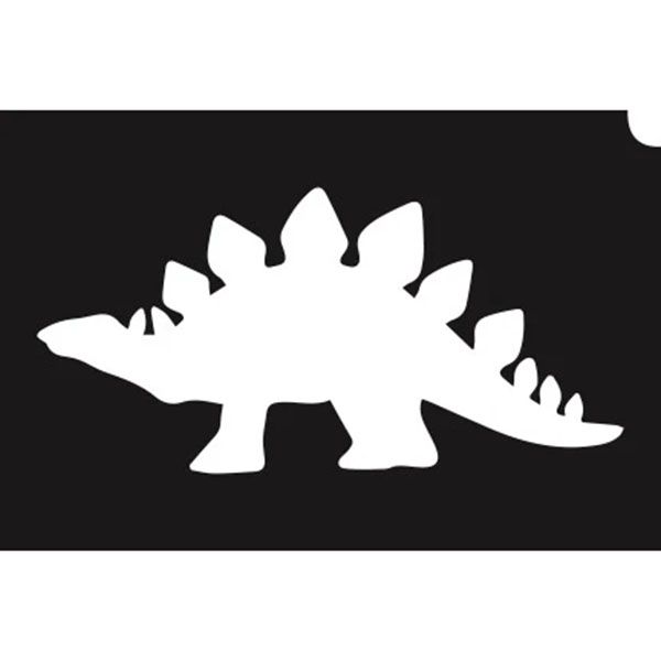 Glittertattoo Schablone Stegosaurus (5er Pack)