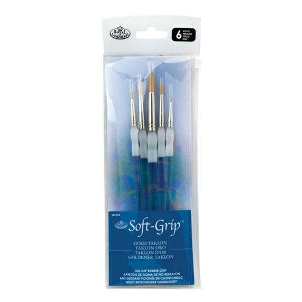 Royal Brush Soft Grip Set 5 Bürsten Sg303-3t